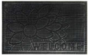 Rubber Doormat 60cm x 40cm - 'Welcome' (Flower) - Absorbent Coir Mat for Indoor/Outdoor - Home & Garden > Decor > Door Mats Garden watering