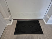 Rubber Doormat 60cm x 40cm - 'Welcome' (D2) - Absorbent Coir Mat for Indoor/Outdoor - Home & Garden > Decor > Door Mats Garden watering