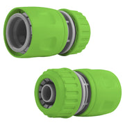 Female Hose Connector, 1/2" or 5/8" Hose, Green/Gray - Home & Garden > Lawn & Garden > Watering & Irrigation > Garden Hose Fittings & Valves > Garden Hose Fittings Garden watering