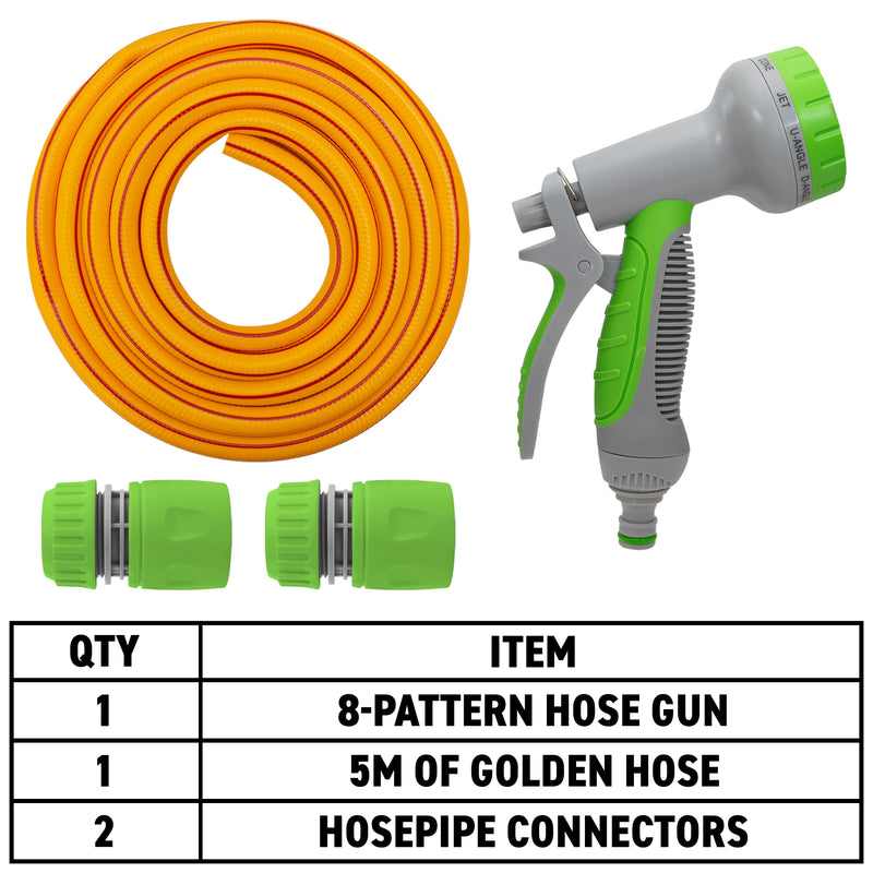 Dog Shower Kit Cold Water Yellow/Lime - Animals & Pet Supplies