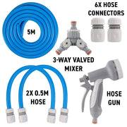 Dog Shower Mix Hot/Cold Water with Valves Blue - Animals & Pet Supplies > Pet Supplies