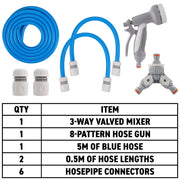 Dog Shower Mix Hot/Cold Water with Valves Blue - Animals & Pet Supplies > Pet Supplies