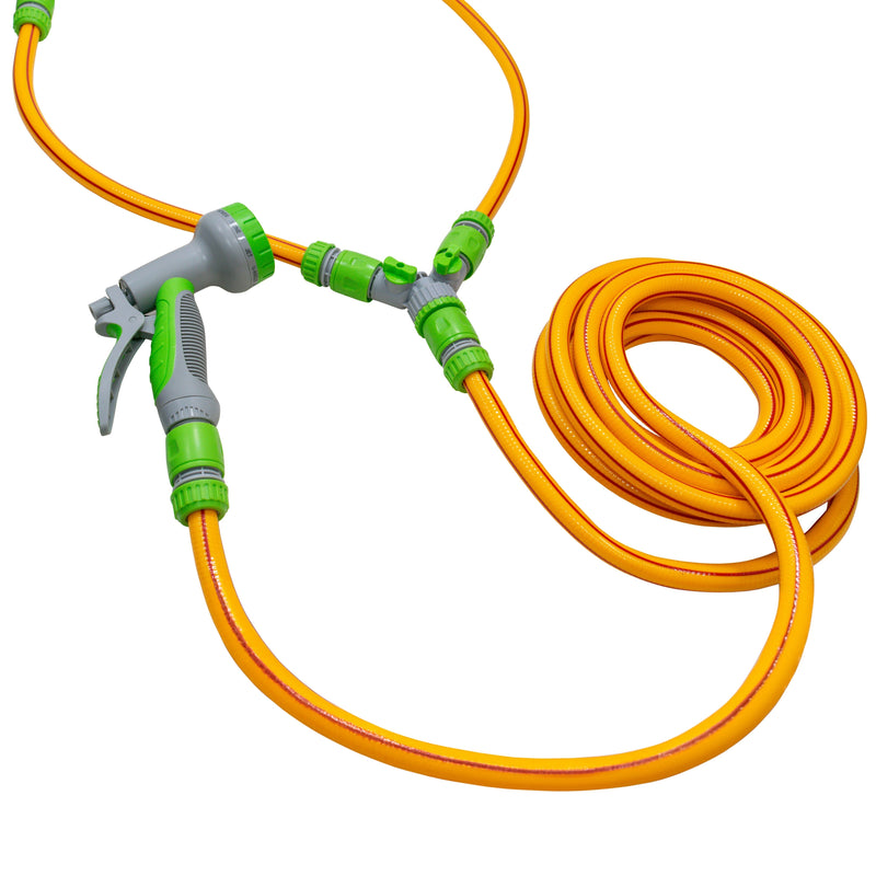 Dog Shower Mix Hot/Cold Water Yellow/Lime with Valves - Animals & Pet Supplies