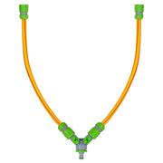 Dog Shower Mix Hot/Cold Water Yellow/Lime with Valves - Animals & Pet Supplies