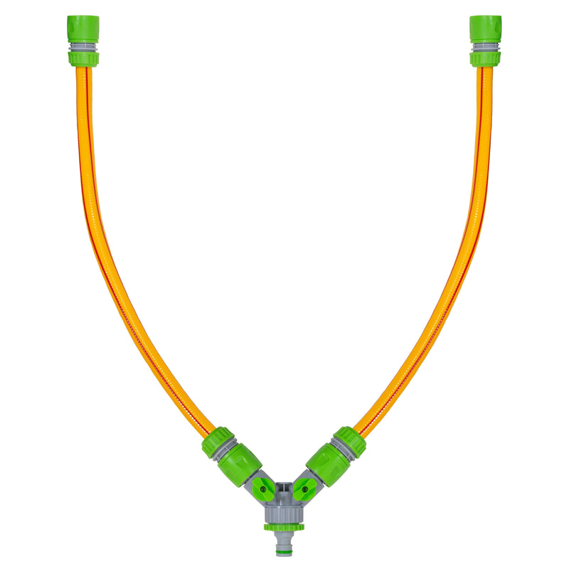 Dog Shower Mix Hot/Cold Water Yellow/Lime with Valves - Animals & Pet Supplies