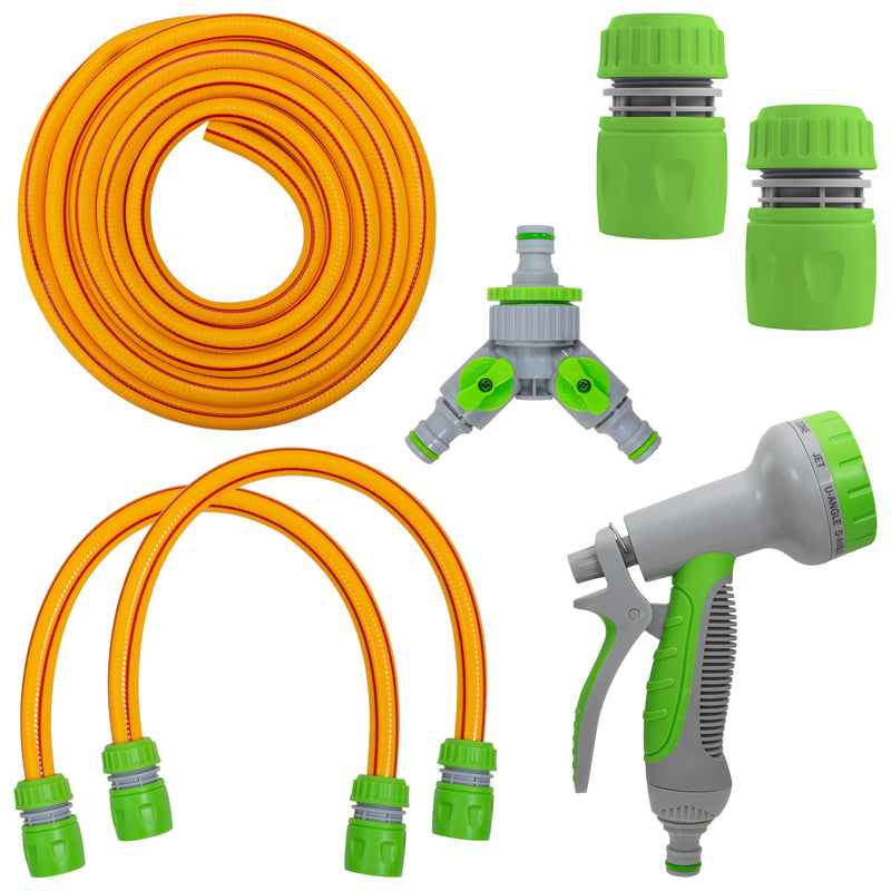 Dog Shower Mix Hot/Cold Water Yellow/Lime with Valves - Animals & Pet Supplies