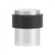 Collared Door Stop Satin Stainless Steel - 30mm x 40mm -