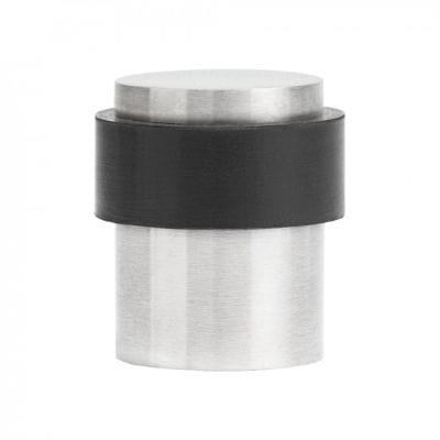 Collared Door Stop Satin Stainless Steel - 30mm x 40mm -