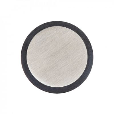 Collared Door Stop Satin Stainless Steel - 30mm x 40mm -