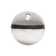 Oval Door Stop Satin Stainless Steel - 46mm x 26mm -