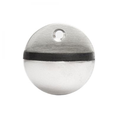 Oval Door Stop Satin Stainless Steel - 46mm x 26mm -