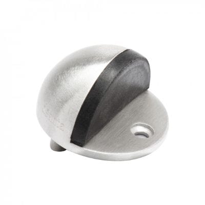 Oval Door Stop Satin Stainless Steel - 46mm x 26mm -