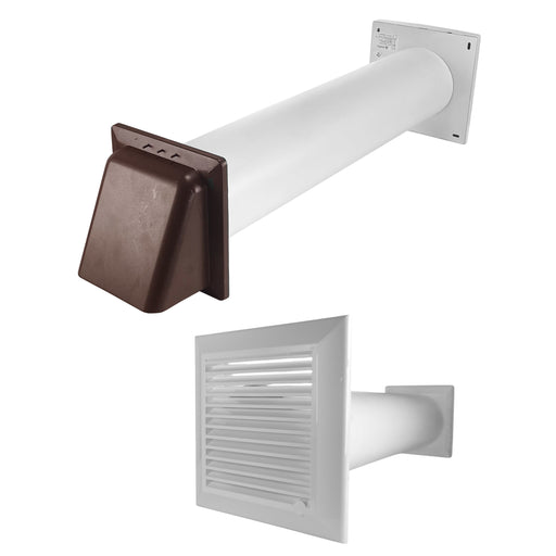 Through Wall Ventilation Kit Duo Smart DS4178 Vent with Brown External Vent - OTHER