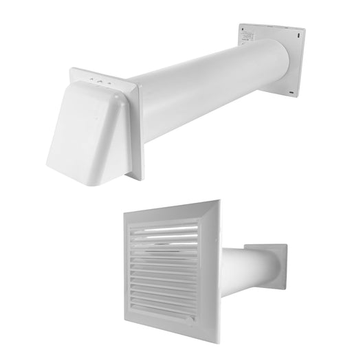 Through Wall Ventilation Kit Duo Smart DS4178 Vent with White External Vent - OTHER