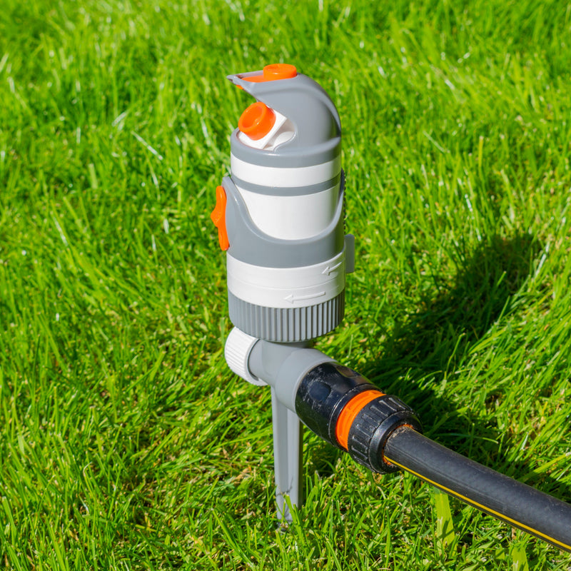 2-Pattern Gear Drive Sprinkler White Line - Home & Garden > Lawn & Garden > Watering & Irrigation > Sprinklers & Sprinkler Heads > Sprinklers Garden watering
