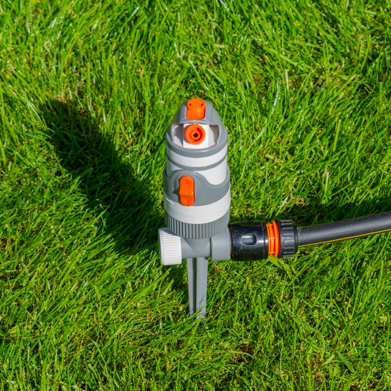 2-Pattern Gear Drive Sprinkler White Line - Home & Garden > Lawn & Garden > Watering & Irrigation > Sprinklers & Sprinkler Heads > Sprinklers Garden watering