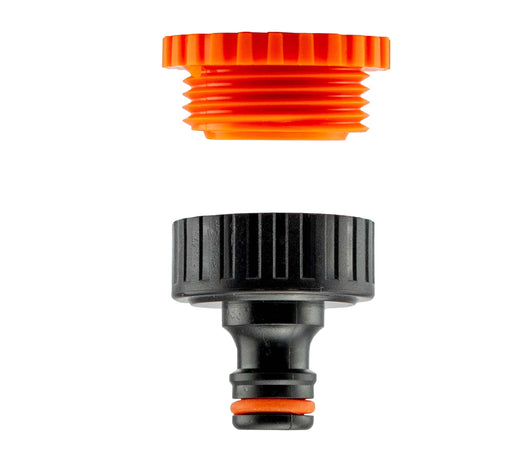 Female Tap Connector 1" - 3/4" BSPF Black - Home & Garden > Lawn & Garden > Watering & Irrigation > Garden Hose Fittings & Valves Garden watering