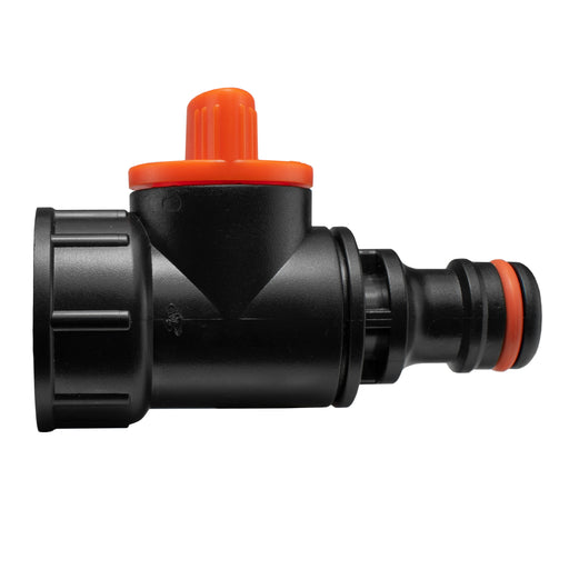 Tap Adapter with Valve 3/4" BSPF – Snap-On Connector - Home & Garden > Lawn & Garden Garden watering