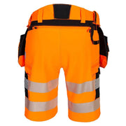 Portwest DX446 DX4 Hi-Vis Detachable Holster Pocket 4-Way Stretch Shorts - SHORTS