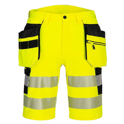 Portwest DX446 DX4 Hi-Vis Detachable Holster Pocket 4-Way Stretch Shorts - SHORTS