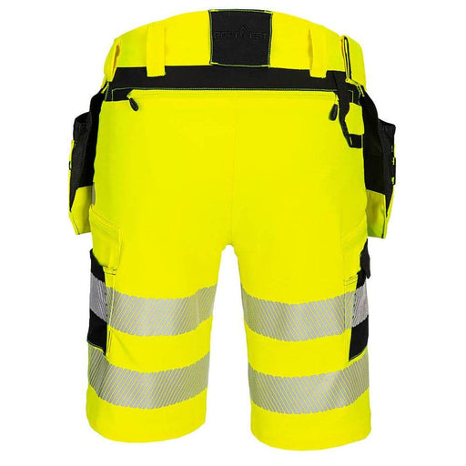Portwest DX446 DX4 Hi-Vis Detachable Holster Pocket 4-Way Stretch Shorts - SHORTS
