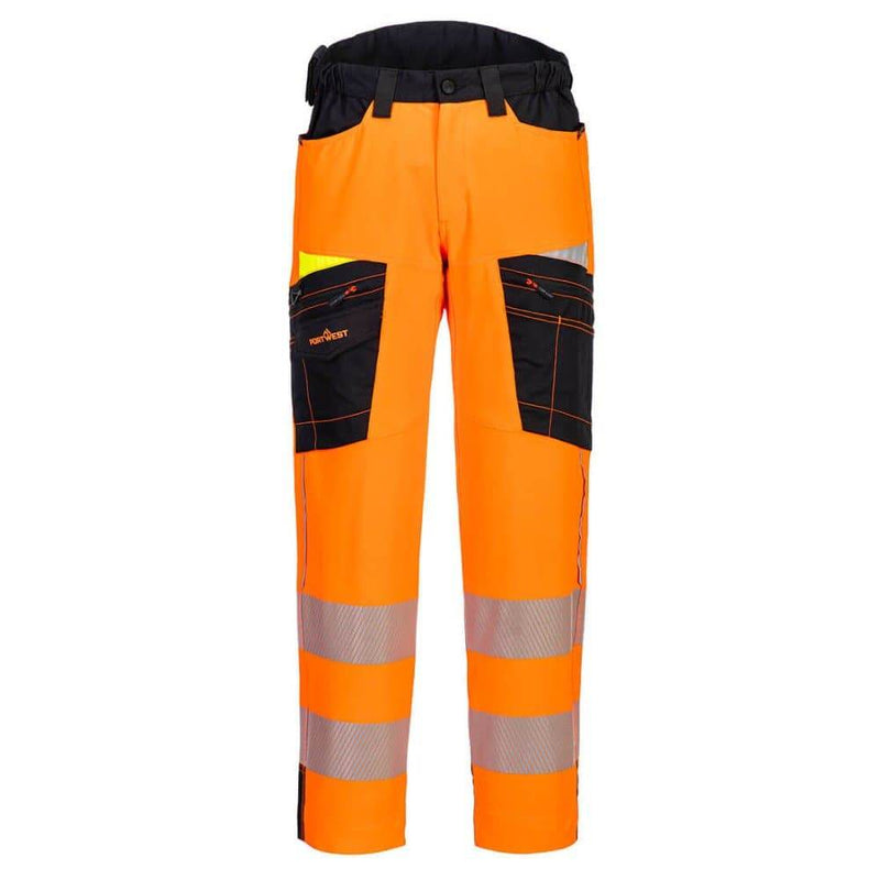 Portwest DX453 DX4 Hi-Vis Service Trousers - HI-VIS TROUSERS