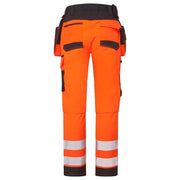Portwest DX454 DX4 Hi-Vis Holster Pocket Craft 4-Way Stretch Trousers - HI-VIS TROUSERS