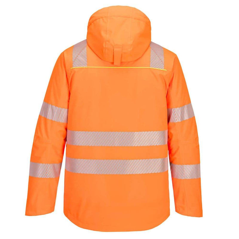 Portwest DX461 DX4 Hi-Vis Stretch Waterproof Breathable Winter Jacket - HI-VIS JACKETS & COATS
