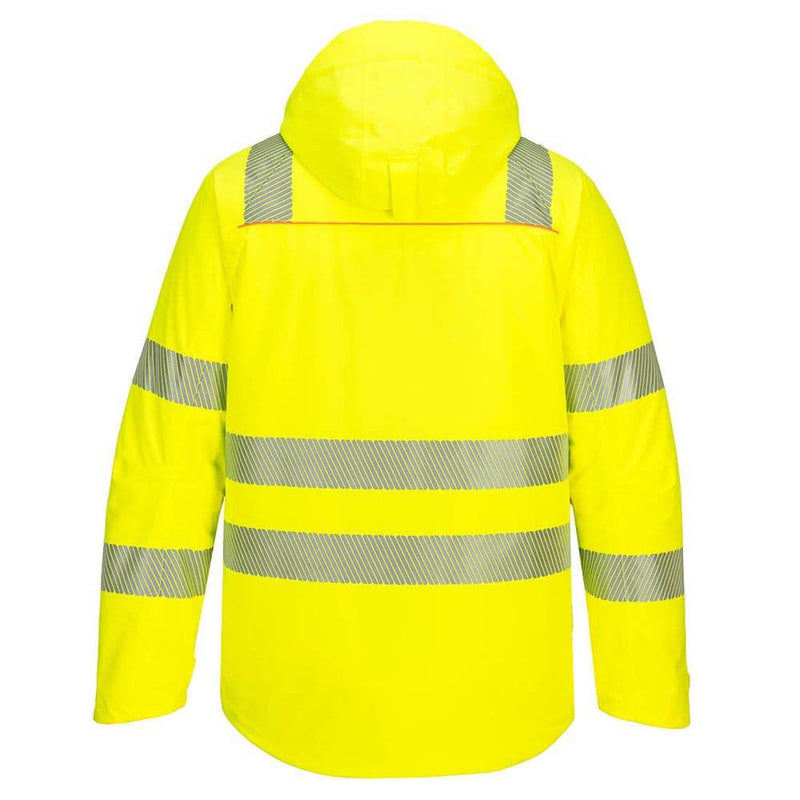 Portwest DX461 DX4 Hi-Vis Stretch Waterproof Breathable Winter Jacket - HI-VIS JACKETS & COATS