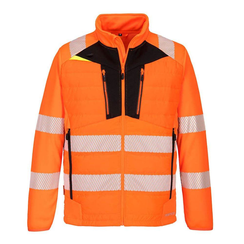 Portwest DX473 Hi-Vis Hybrid Baffle Jacket - HI-VIS JACKETS & COATS