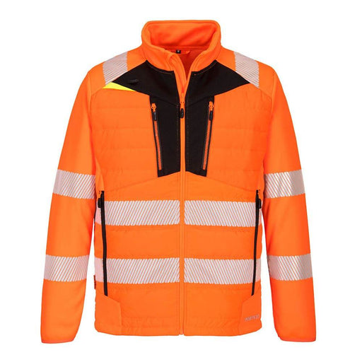 Portwest DX473 Hi-Vis Hybrid Baffle Jacket - HI-VIS JACKETS & COATS