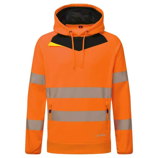 Portwest DX483 Hi-Vis Overhead Hoodie Sweatshirt - HI-VIS SWEATSHIRTS & HOODIES