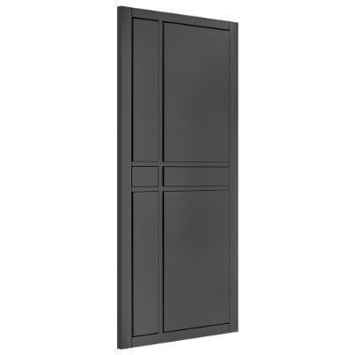 Dalston Black Prefinished Internal Door - All Sizes -