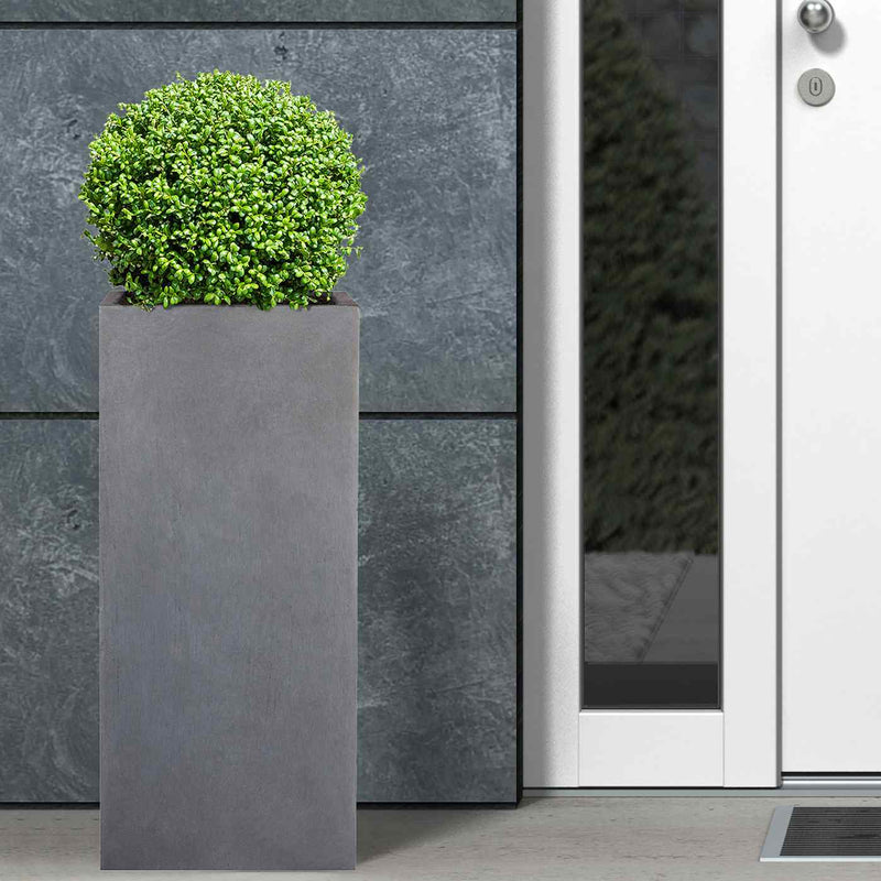 IDEALIST Lite Contemporary Light Concrete Garden Tall Square Planter, Outdoor Plant Pot H80 L40 W40 cm, 132L - Home & Garden > Lawn & Garden > Gardening > Pots & Planters > Planters