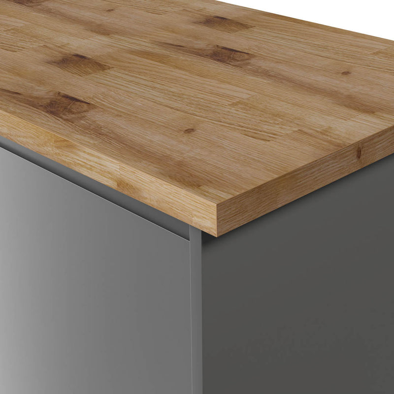 Deterra Solid Full Stave Oak Real Wood Kitchen Worktops 40mm (T) - Hardware > Building Materials > Countertops