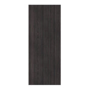 Rectangular dark wood panel on a white background