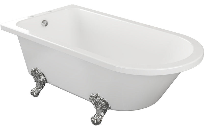 Decimus Freestanding 1500x750x650mm 2TH Corner Bath w/Feet -