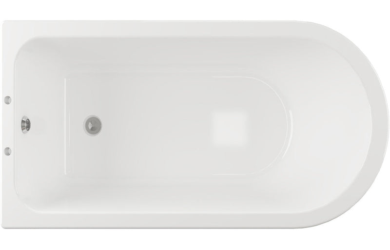 Decimus Freestanding 1700x750x650mm 2TH Corner Bath w/Feet -