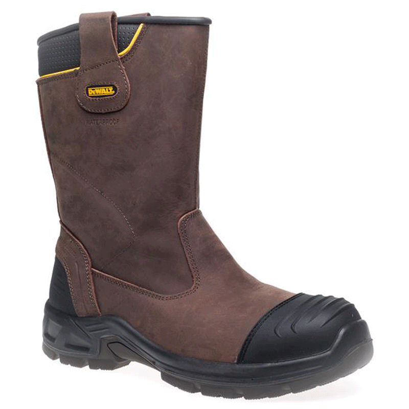 Dewalt Millington Brown Waterproof Steel Toe Rigger Work Boot - RIGGER BOOTS