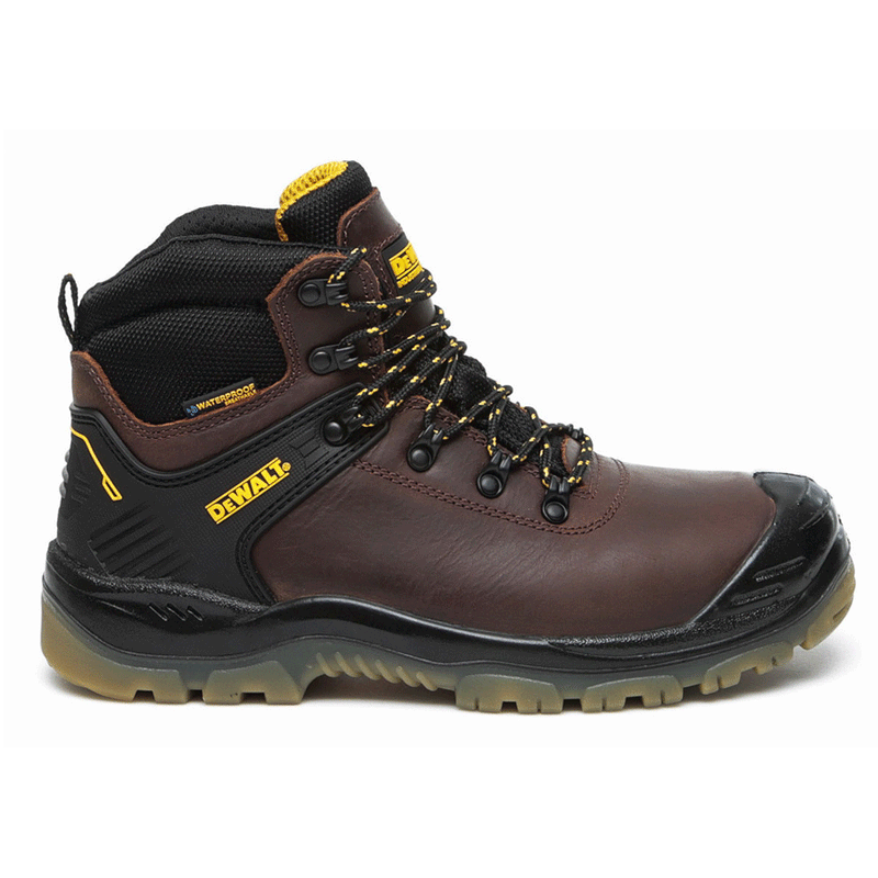 Dewalt Newark Waterproof Breathable Leather S3 Safety Boot Various Colours - SAFETY BOOTS