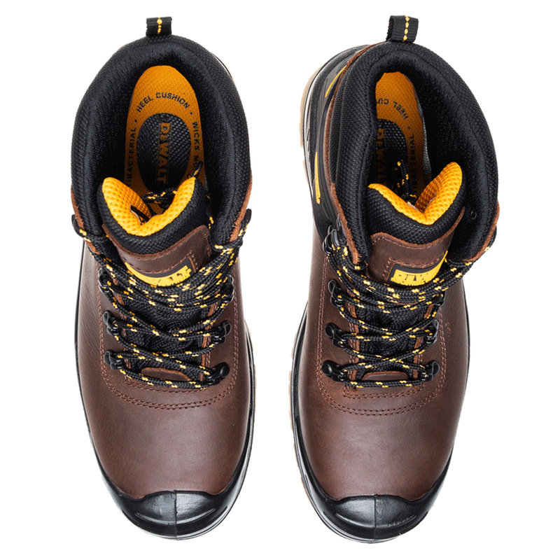 Dewalt Newark Waterproof Breathable Leather S3 Safety Boot Various Colours - SAFETY BOOTS