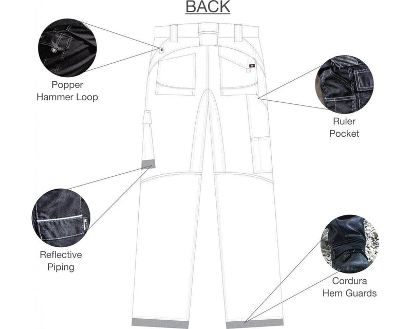 Dickies EH30050 Eisenhower Max Holster Pocket Knee Pad Trousers Various Colours - KNEE PAD TROUSERS