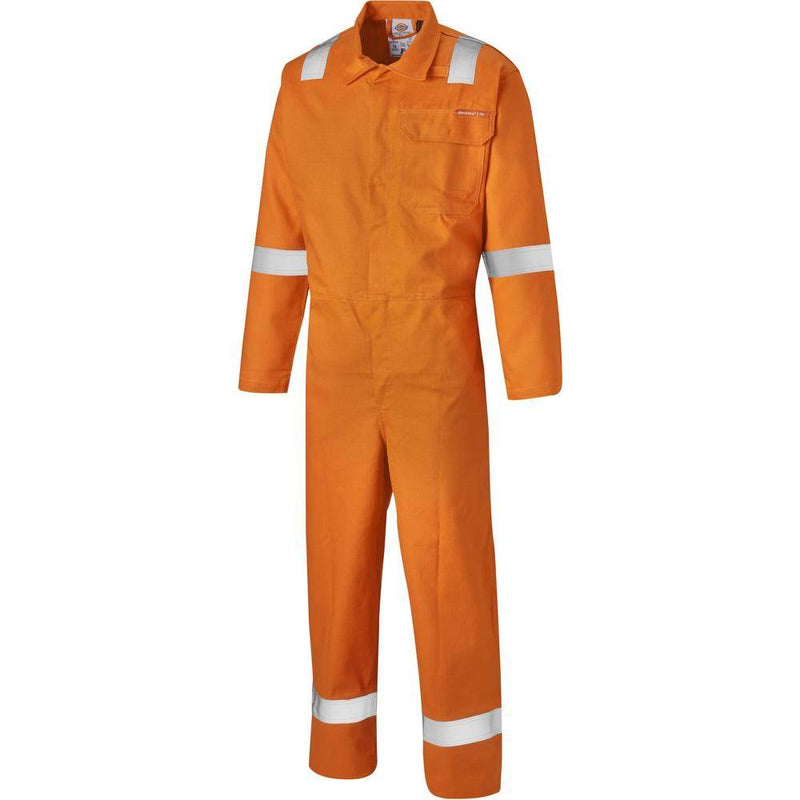 Dickies FR24/7TP Everyday Flame Retardant Taped Coverall Orange 38" Chest, Long Leg - Business & Industrial > Work Safety Protective Gear > Hazardous Material Suits SALE COVERALLS