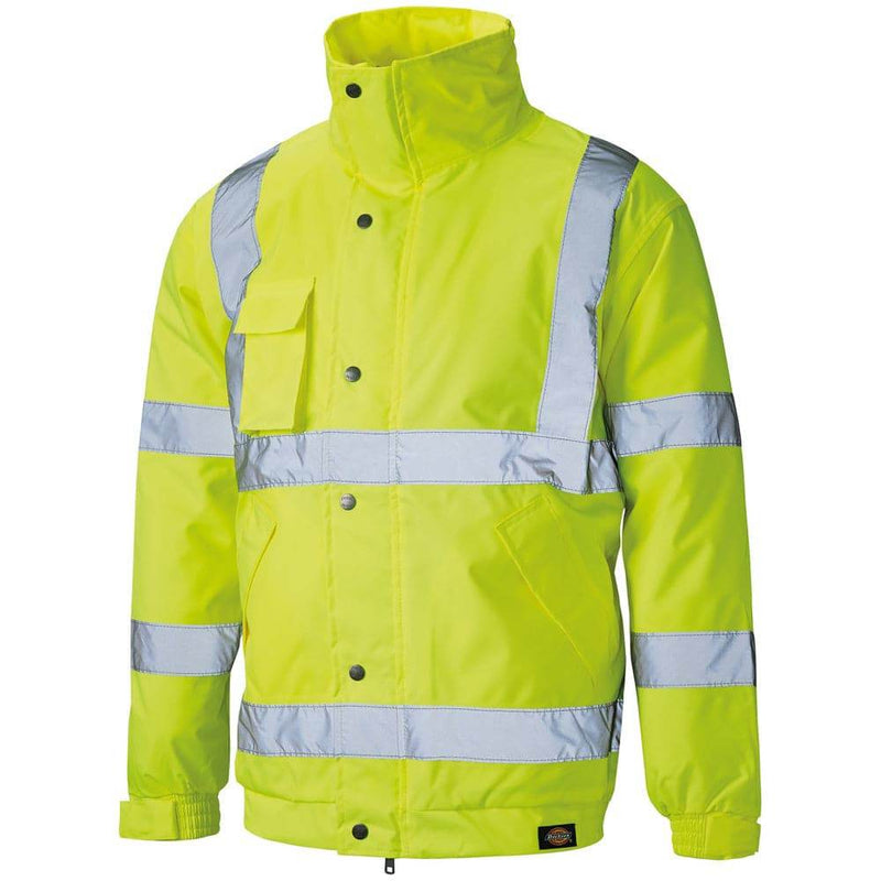 Dickies High Visibility Bomber Jacket Coat SA22050 Various Colours - HI-VIS JACKETS & COATS