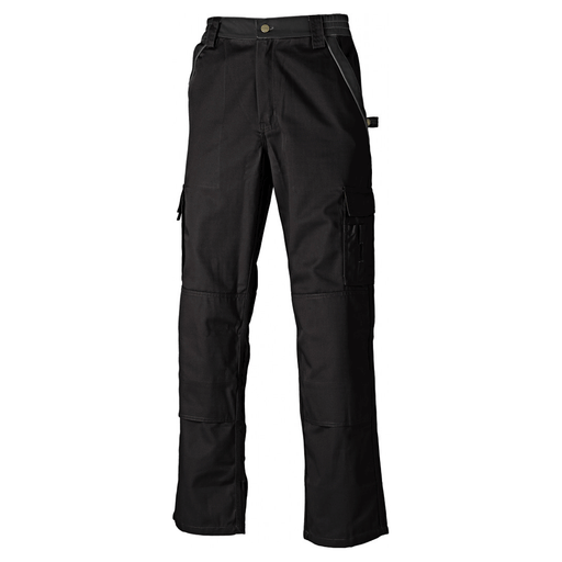 Dickies Industry 300 Two Tone Work Trousers IN30030 Black - KNEE PAD TROUSERS