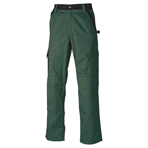 Dickies Industry 300 Two Tone Work Trousers IN30030 Green/Black - KNEE PAD TROUSERS