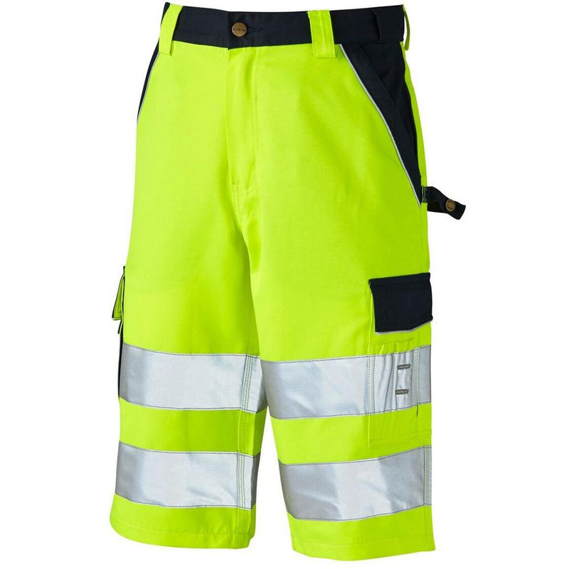 Dickies Industry Hi Vis Work Shorts SA30065 Yellow 40" Waist - SALE SHORTS