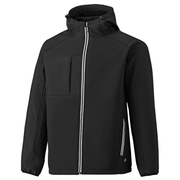 Dickies JW7023 Two Tone Hooded Water Resistant Softshell Jacket Various Colours - JACKETS & COATS