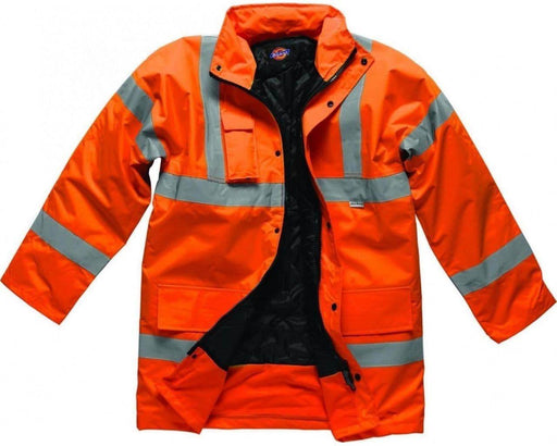 Dickies SA22045 Hi Vis Motorway Safety Jacket Coat Various Colours - HI-VIS JACKETS & COATS