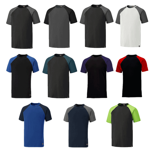 Dickies SH2008 Temp-iQ Two Tone Work T-Shirt Various Colours - T-SHIRTS